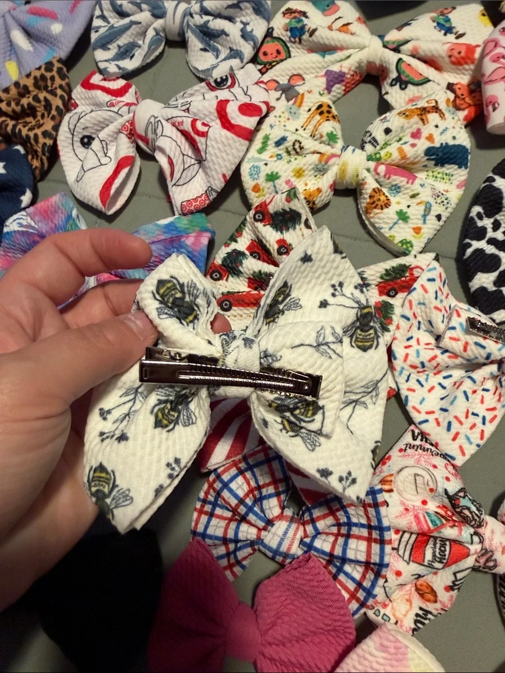 Little girls bows and clips